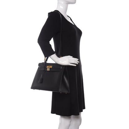Hermes Box Kelly Sellier 32 Black 2 of 49