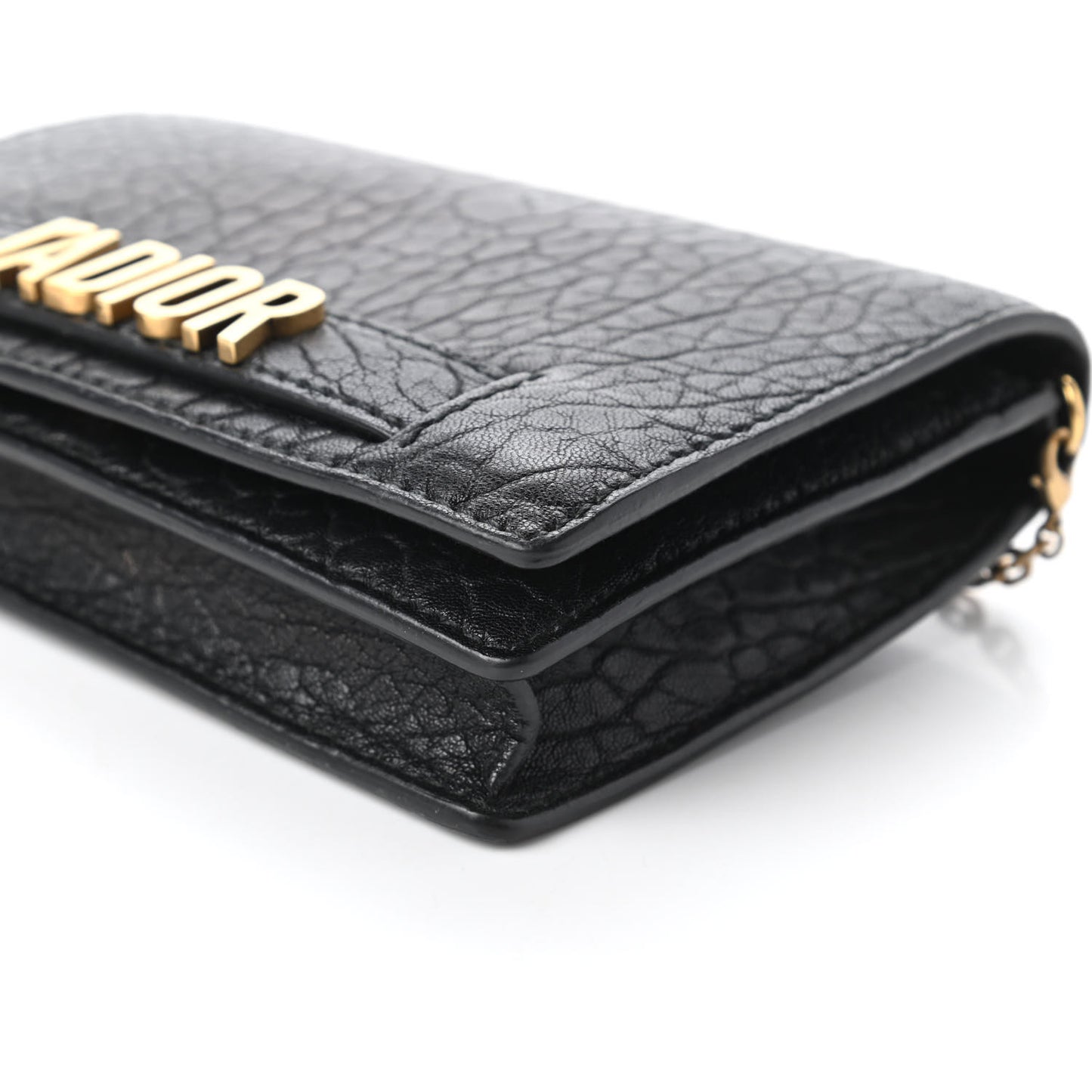Canyon Grained Lambskin Dio(r)evolution Flap Bag Black