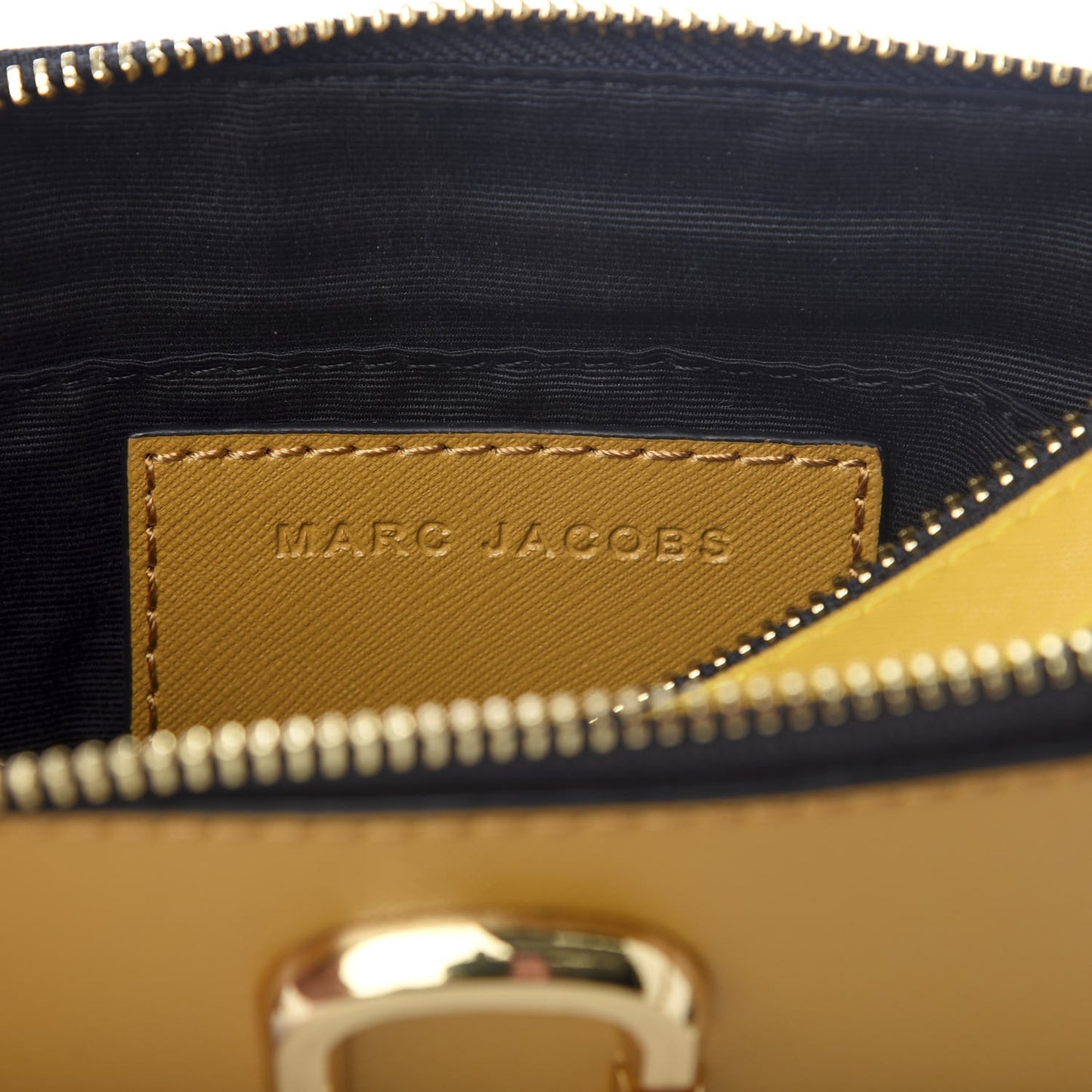 Saffiano Small Snapshot Camera Bag Mustard Multi