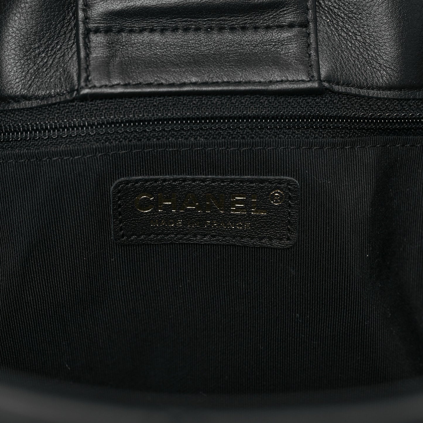 Calfskin Quilted Timeless Tote Black