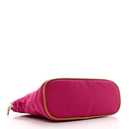 Hermes Cotton Canvas Mini Bolide Travel Cosmetic Pouch 4 of 6