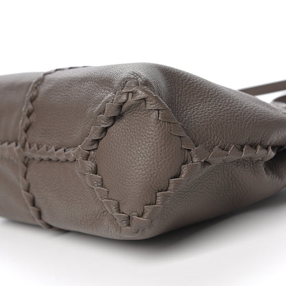 Bottega Veneta Cervo Deerskin Braided Tote Brown 7 of 8