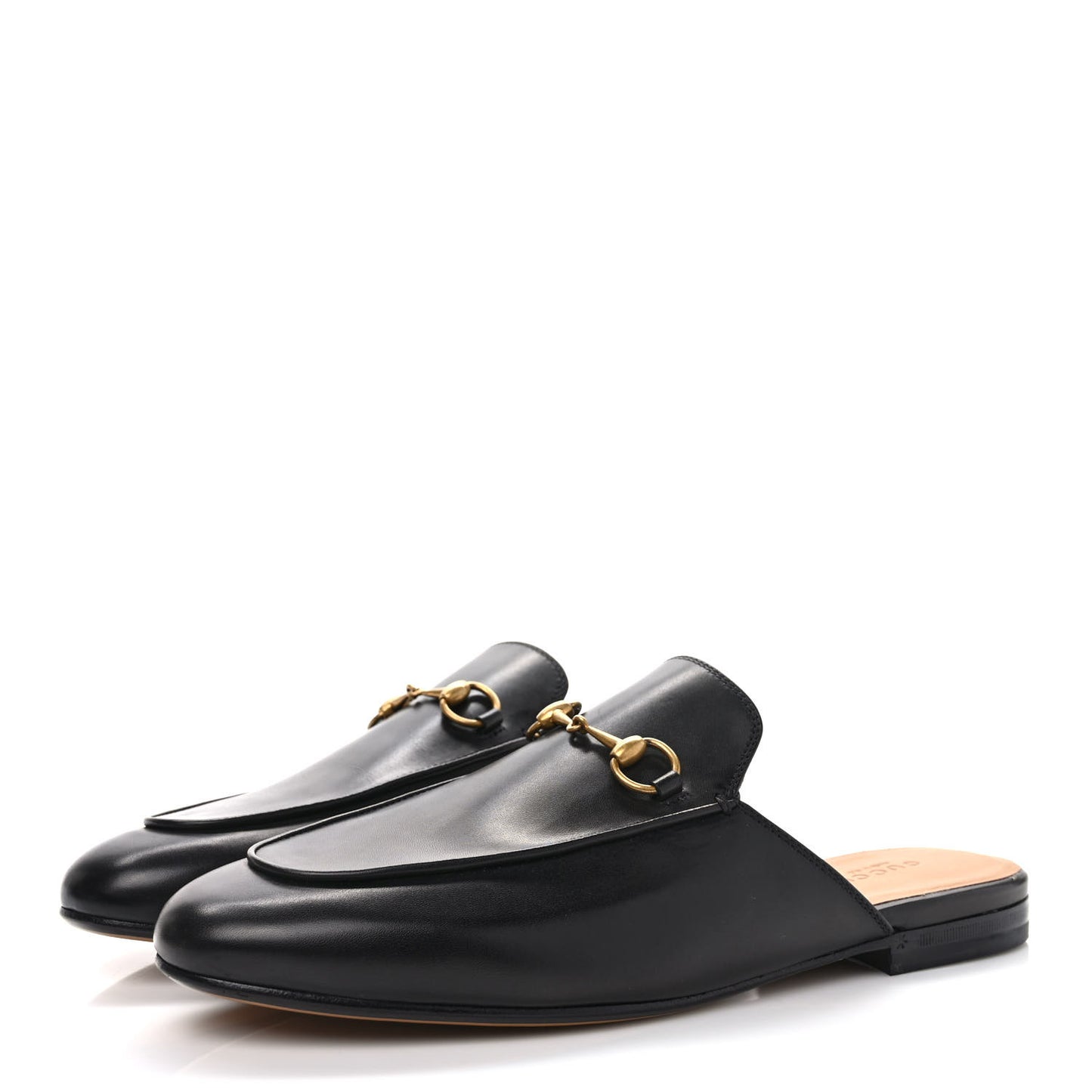 Calfskin Womens Princetown Slippers 40 Black