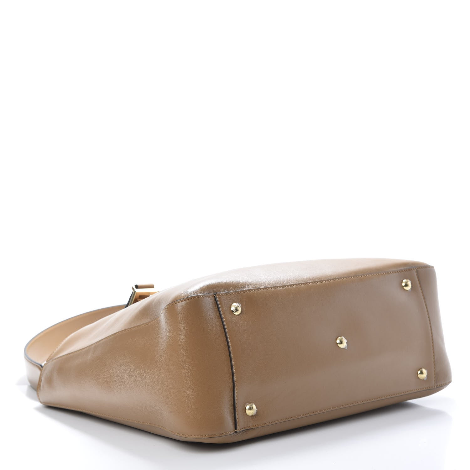 Fendi Vitello Glacier Medium FF Tote Nocciola 4 of 12