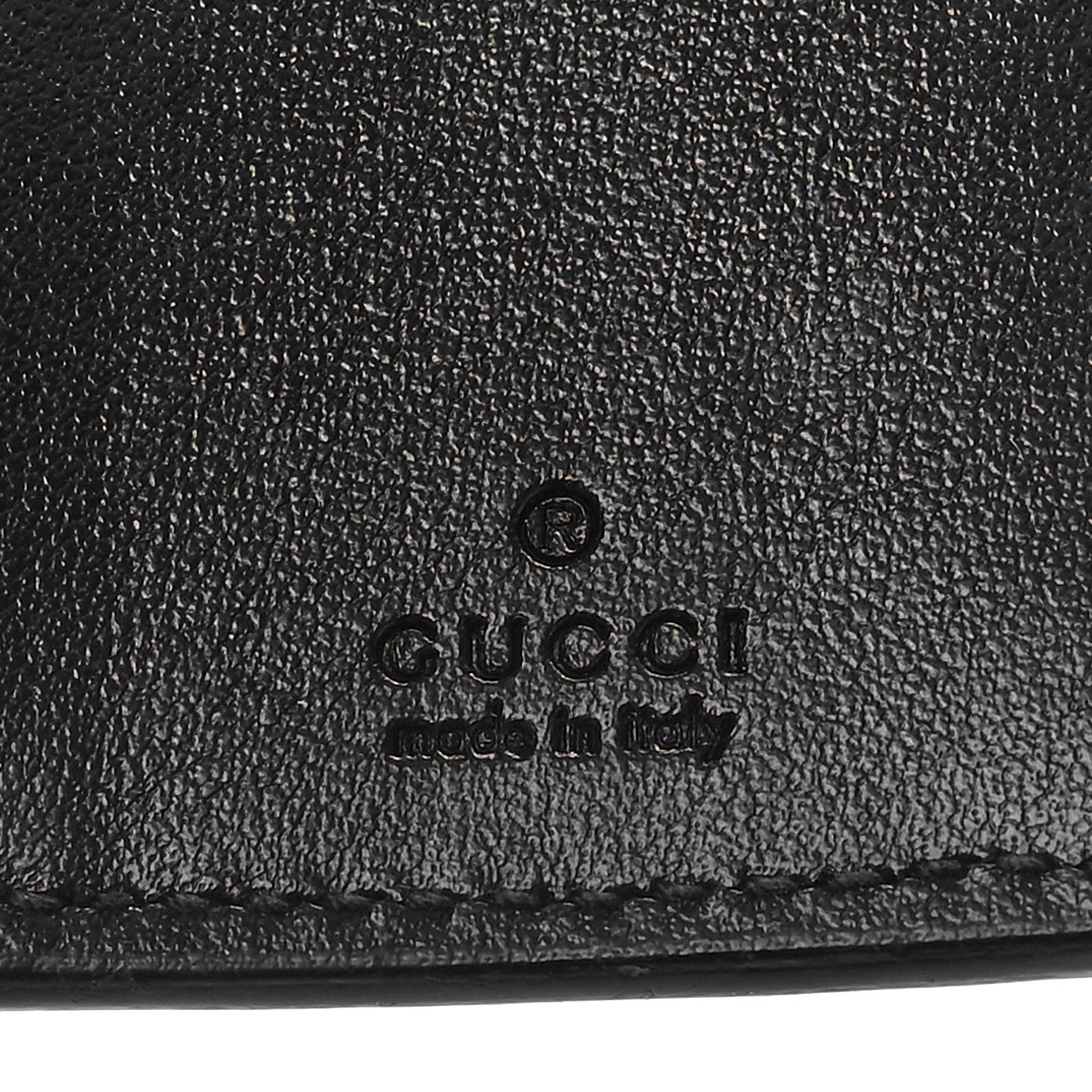 Gucci Calfskin GG Tennis Embossed 6 Key Holder Case Black 6 of 8