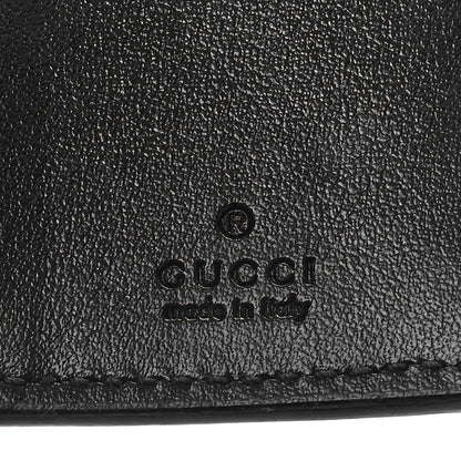Gucci Calfskin GG Tennis Embossed 6 Key Holder Case Black 6 of 8