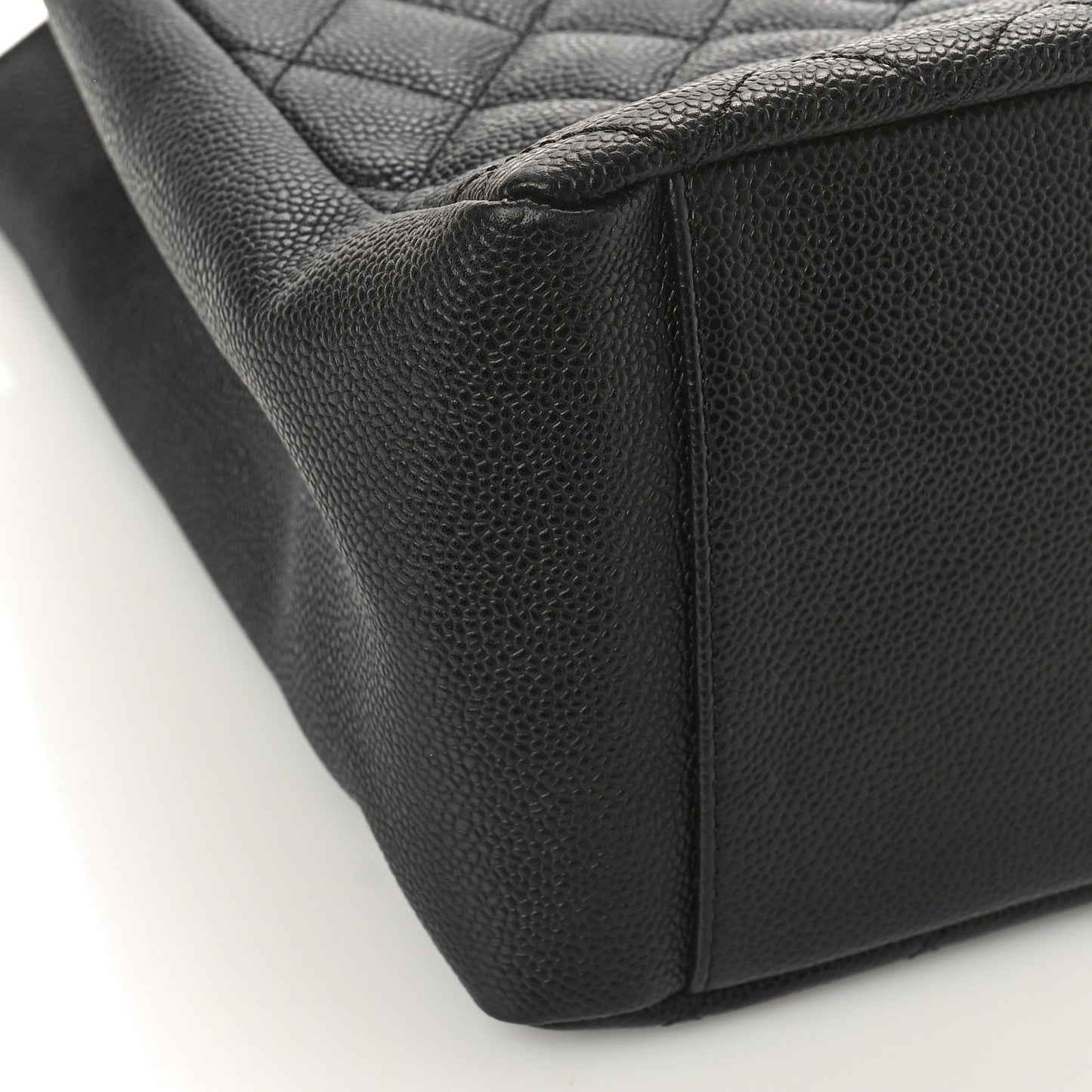 Caviar Quilted Grand Shopping Tote GST Black