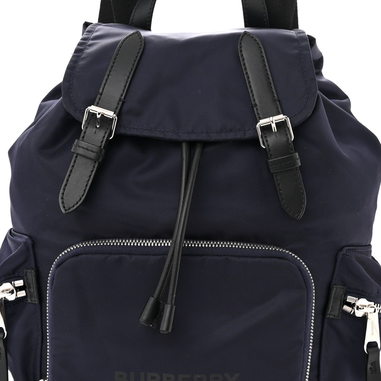 Burberry Nylon Logo Print Medium Rucksack Backpack Ink Blue 9 of 12