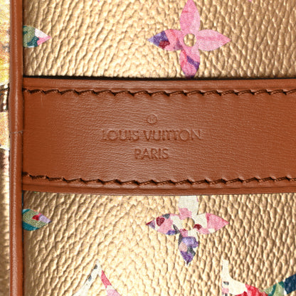 Louis Vuitton Metallic Monogram LV Garden Keepall Bandouliere 45 Gold 6 of 10