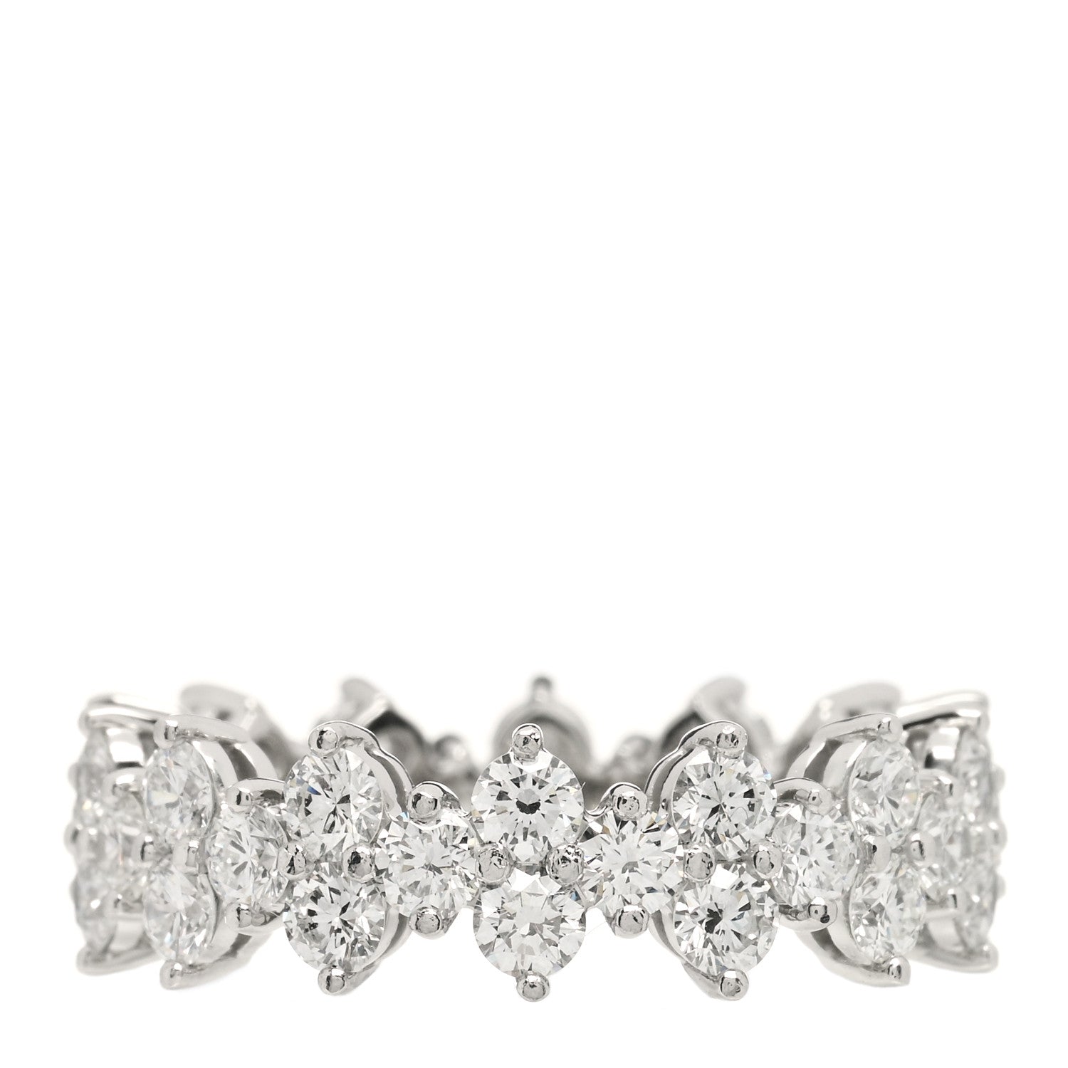 Tiffany Platinum Diamond Aria Eternity Ring 50 5.25 3 of 5