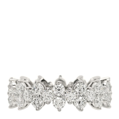 Tiffany Platinum Diamond Aria Eternity Ring 50 5.25 3 of 5