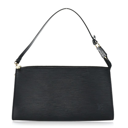 Louis Vuitton Epi Pochette Accessories 24 Black 1 of 9