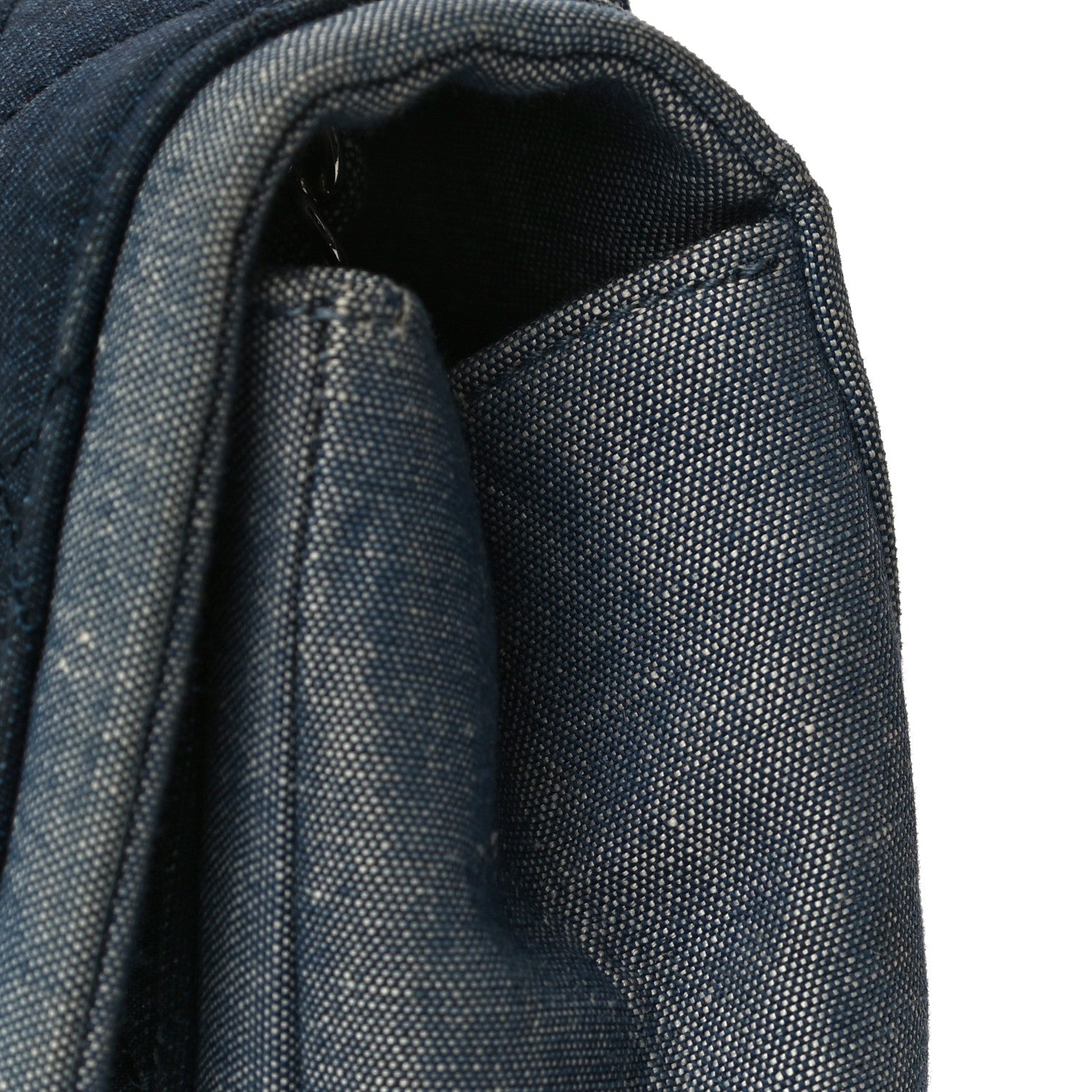 Chanel Denim Quilted Medium Graphic Flap Light Blue 17 of 18