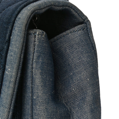 Chanel Denim Quilted Medium Graphic Flap Light Blue 17 of 18