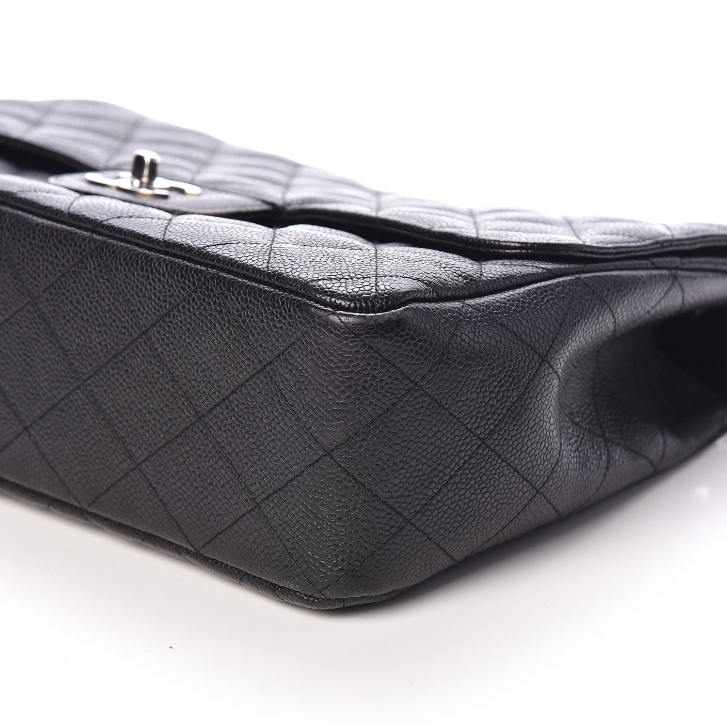 Chanel Caviar Quilted Jumbo Single Flap Black 7 of 12