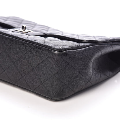Chanel Caviar Quilted Jumbo Single Flap Black 7 of 12