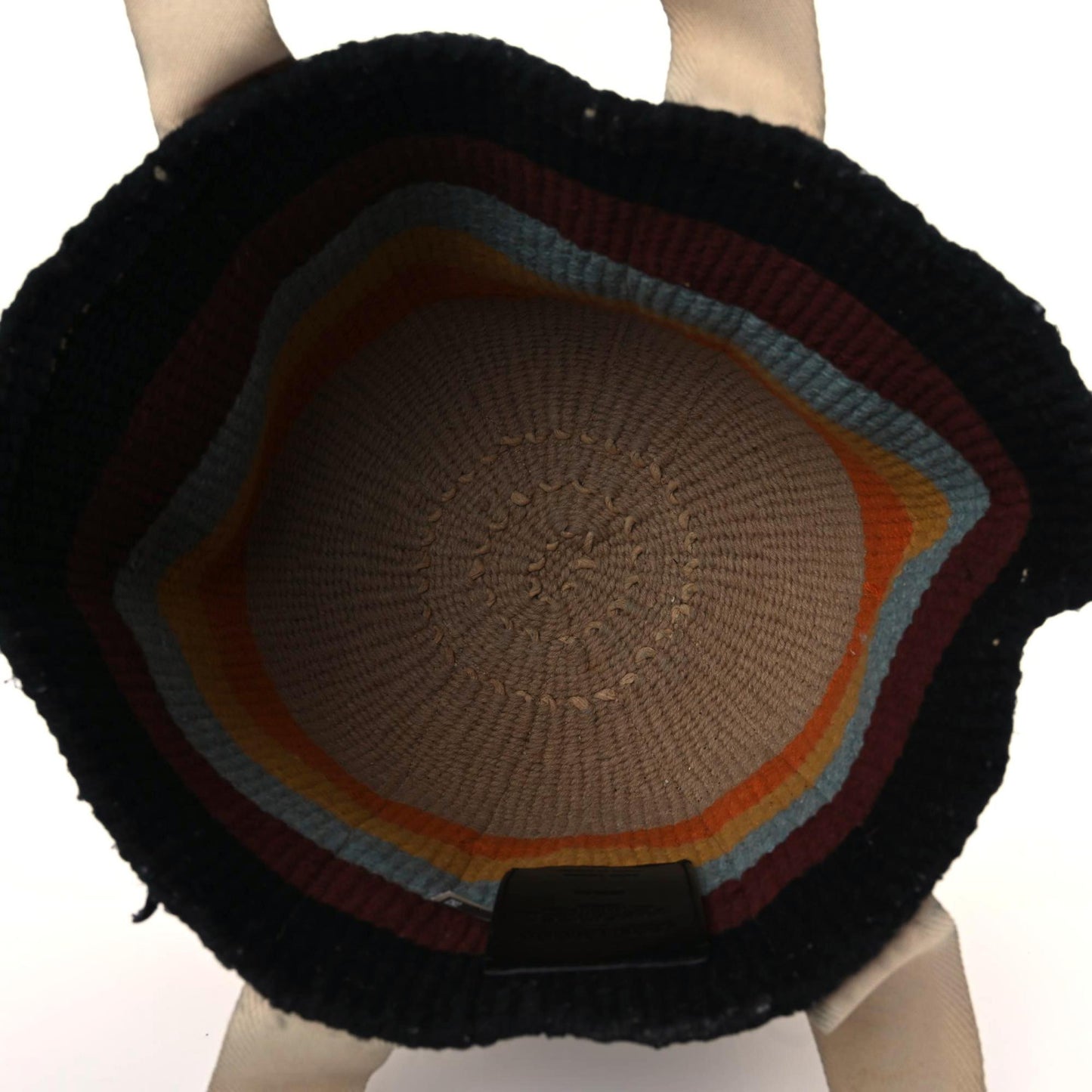 X MIFUKO Woven Large Woody Basket Tote Multicolor
