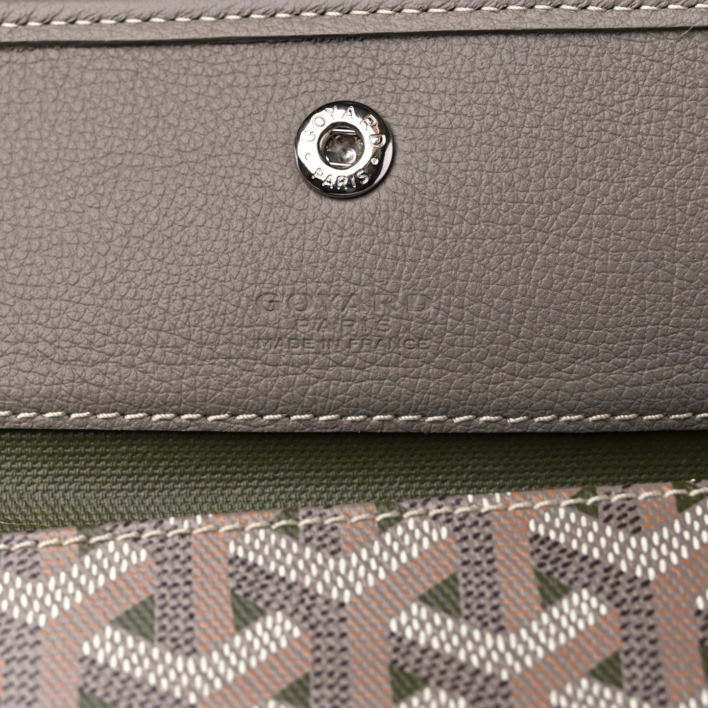 Goyardine Saint Louis Claire Voie PM Khaki