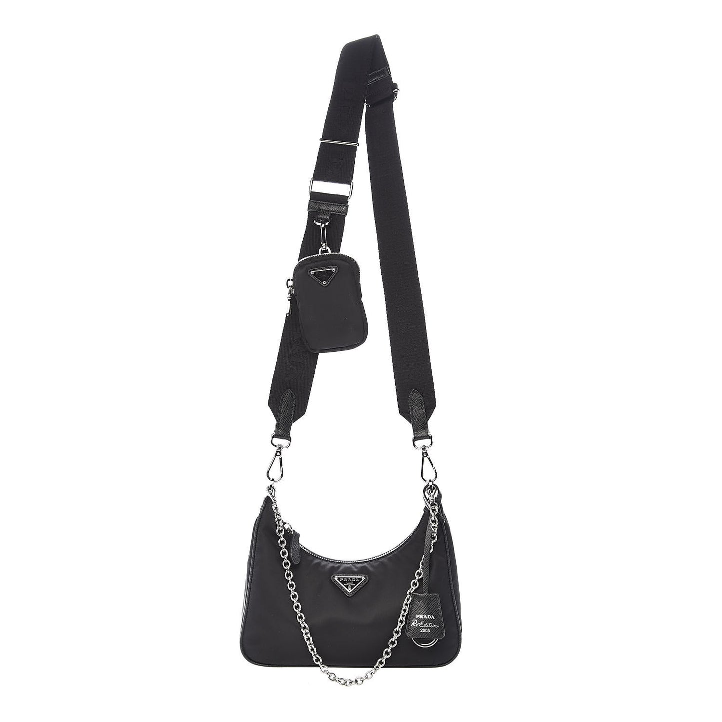 Nylon Re-Edition 2005 Shoulder Bag Black