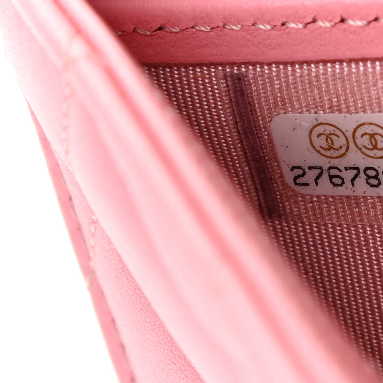 Chanel Lambskin Quilted Large Gusset Flap Wallet Pink 8 of 8