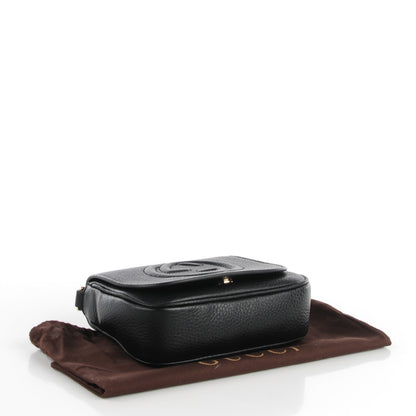 Gucci Pebbled Calfskin Small Soho Flap Crossbody Black 4 of 7