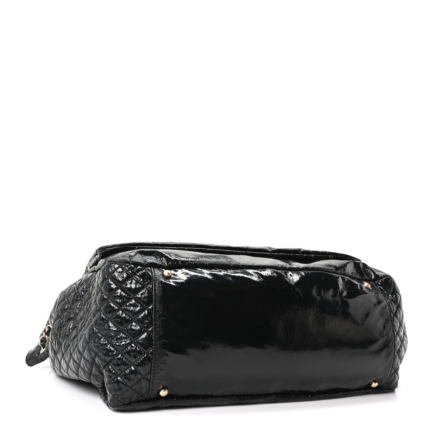 Chanel Vinyl XXL Rock and Chain Flap Black 3 of 9