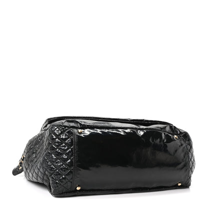 Chanel Vinyl XXL Rock and Chain Flap Black 3 of 9