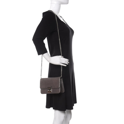 Christian Dior Metallic Brushed Calfskin Miss Dior Promenade Pouch Gunmetal 2 of 21