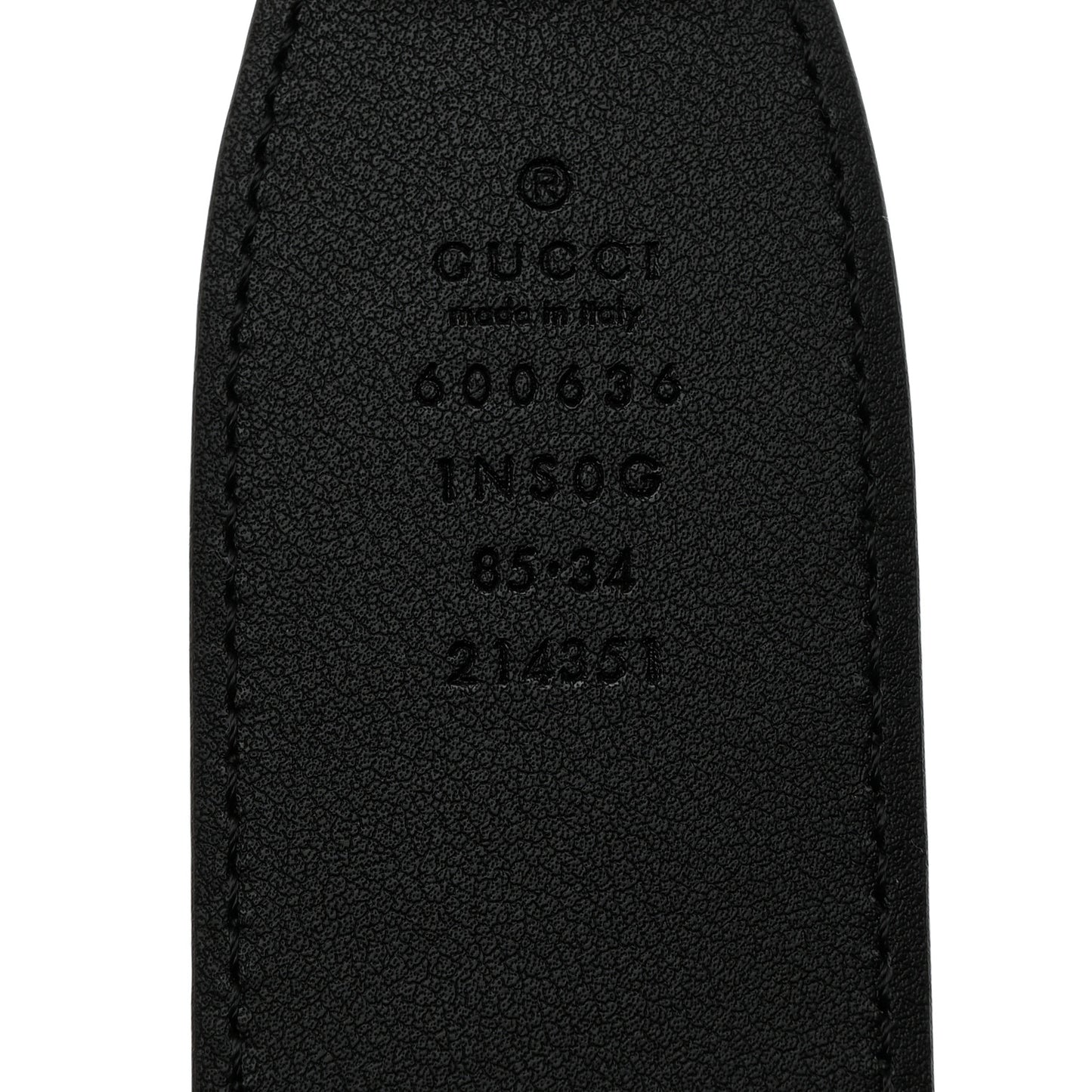 Efesto Leather Horsebit 25mm Belt 85 34 Black