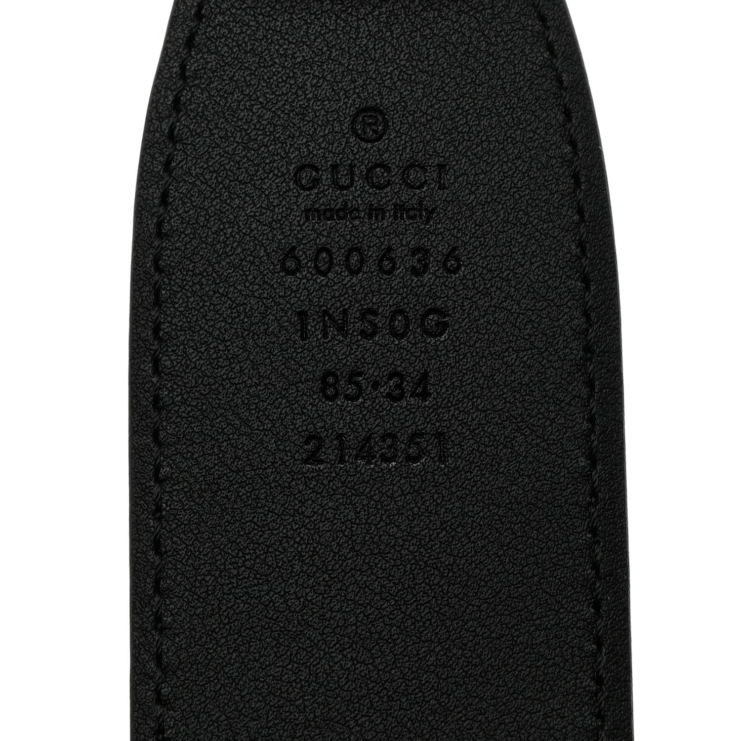 Gucci Efesto Leather Horsebit 25mm Belt 85 34 Black 5 of 6
