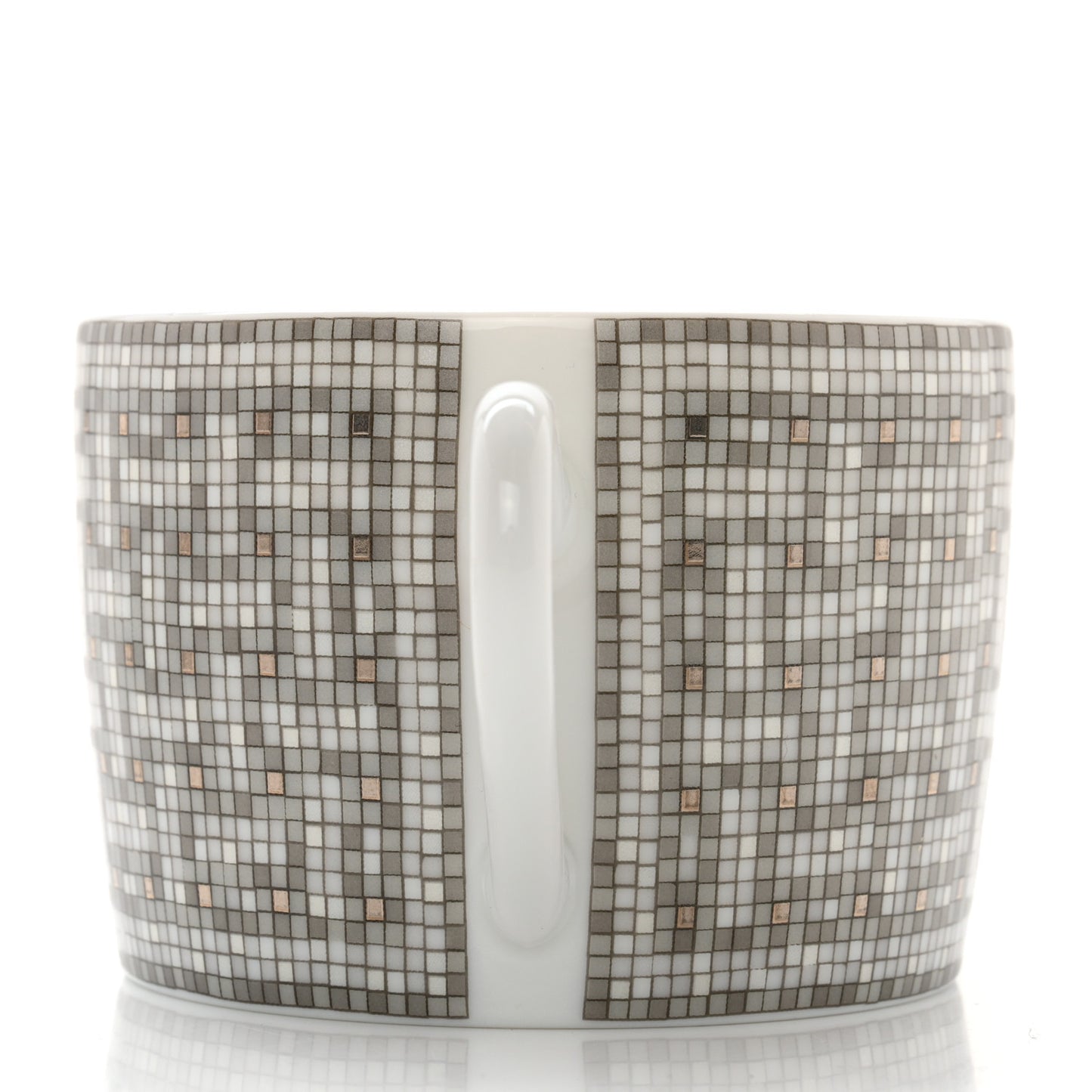 Porcelain Mosaique Au 24 Platine Tea Cup And Saucer Platinum