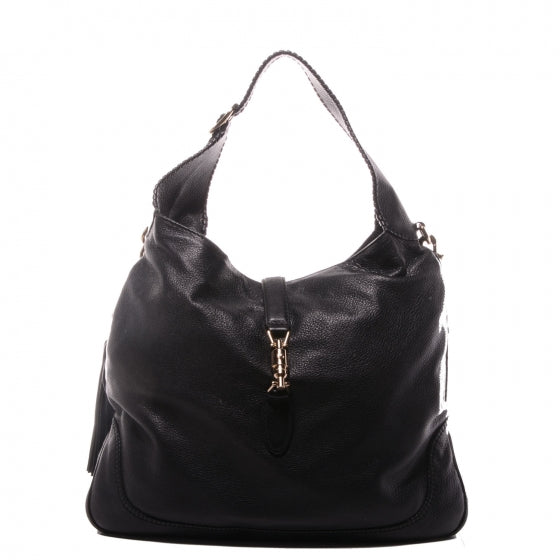 Gucci Calfskin Large New Jackie Hobo Black 1 of 7
