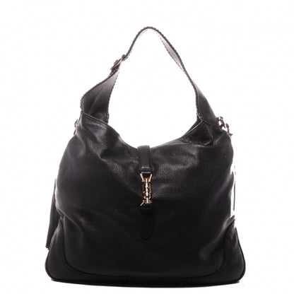 Gucci Calfskin Large New Jackie Hobo Black 1 of 7