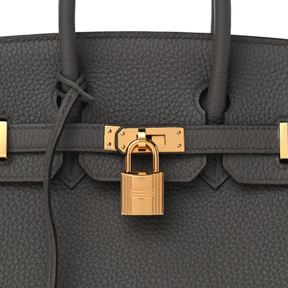Hermes Togo Birkin 25 Etain 7 of 10