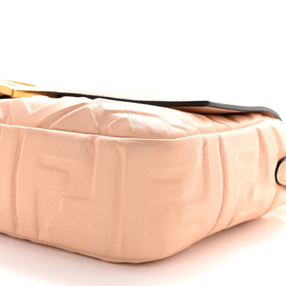 Fendi Nappa FF 1974 Embossed Baguette Baby Pink 10 of 10