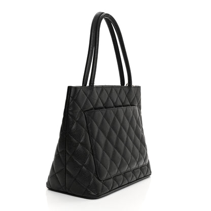 Chanel Caviar Quilted Medallion Tote Black 5 of 19