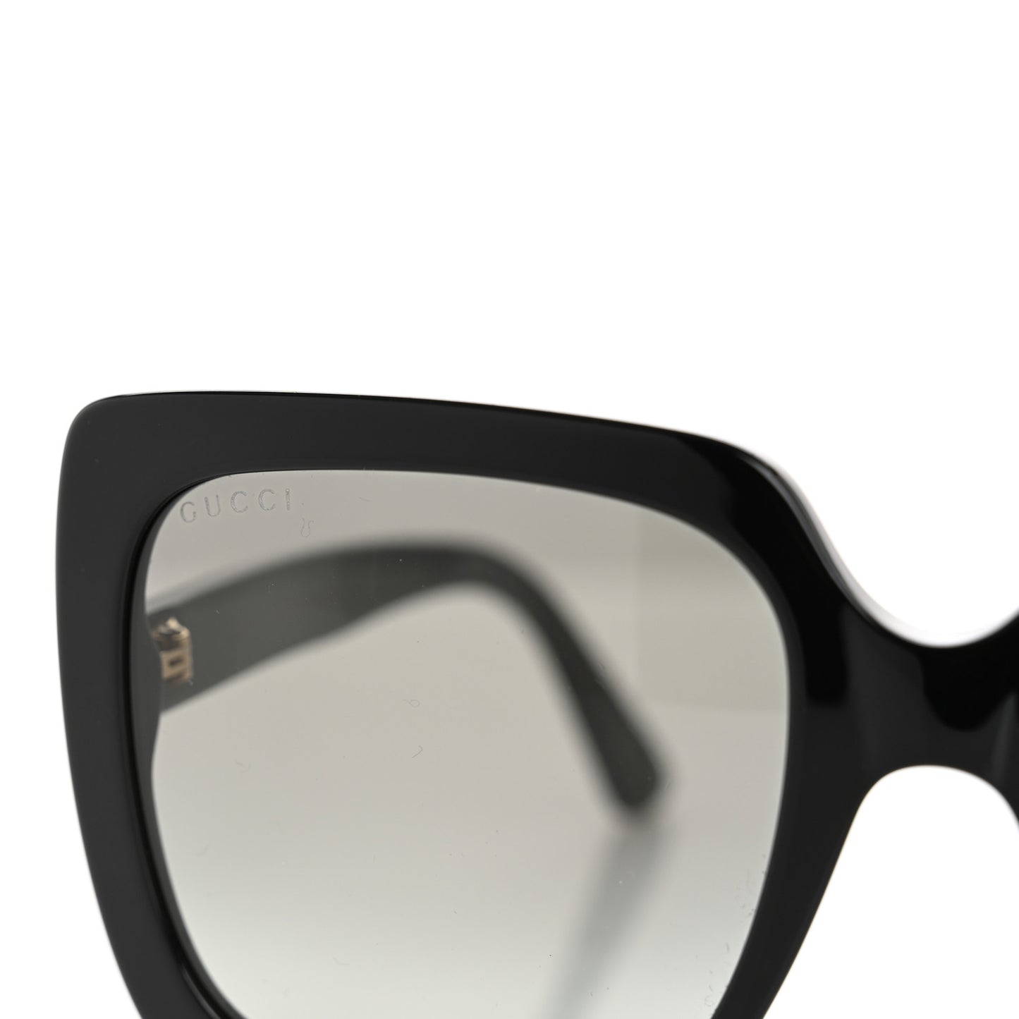 Crystal Square Frame GG Sunglasses GG0418S Black