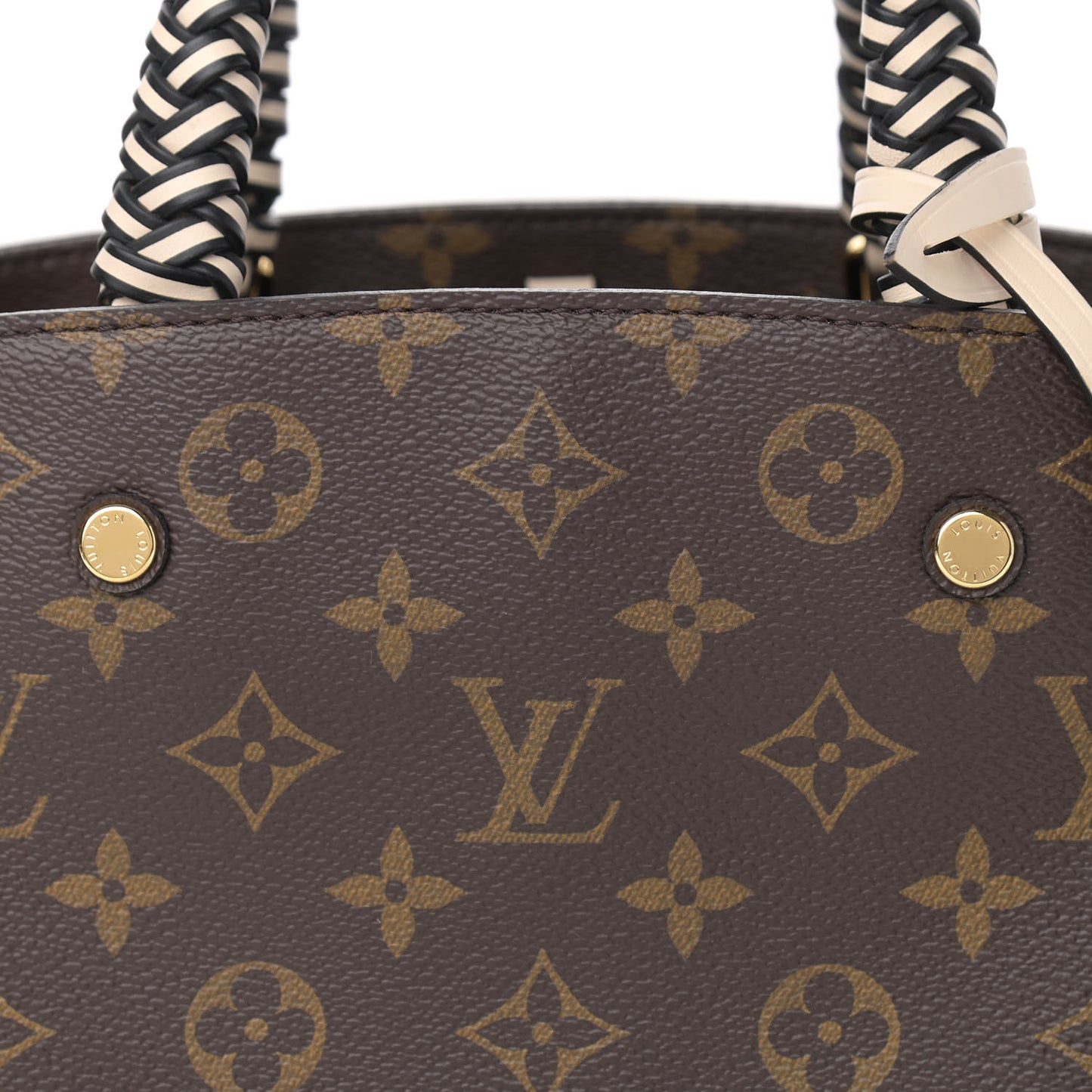 Monogram Braided Montaigne BB Creme Beige