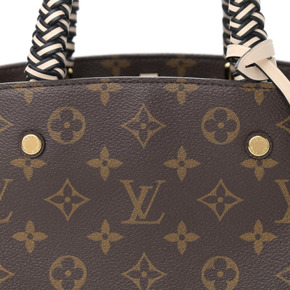 Louis Vuitton Monogram Braided Montaigne BB Creme Beige 8 of 10