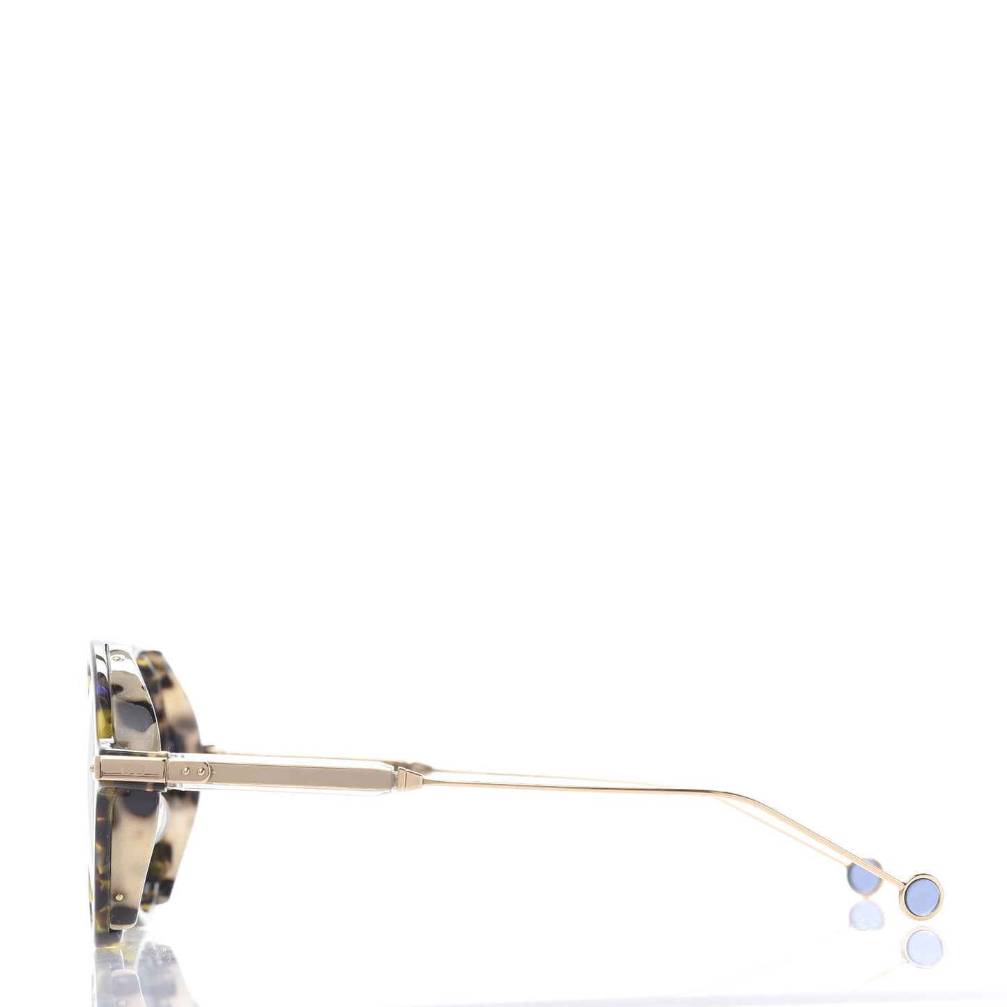 Acetate Umbrage Round Sunglasses Tortoise Blue