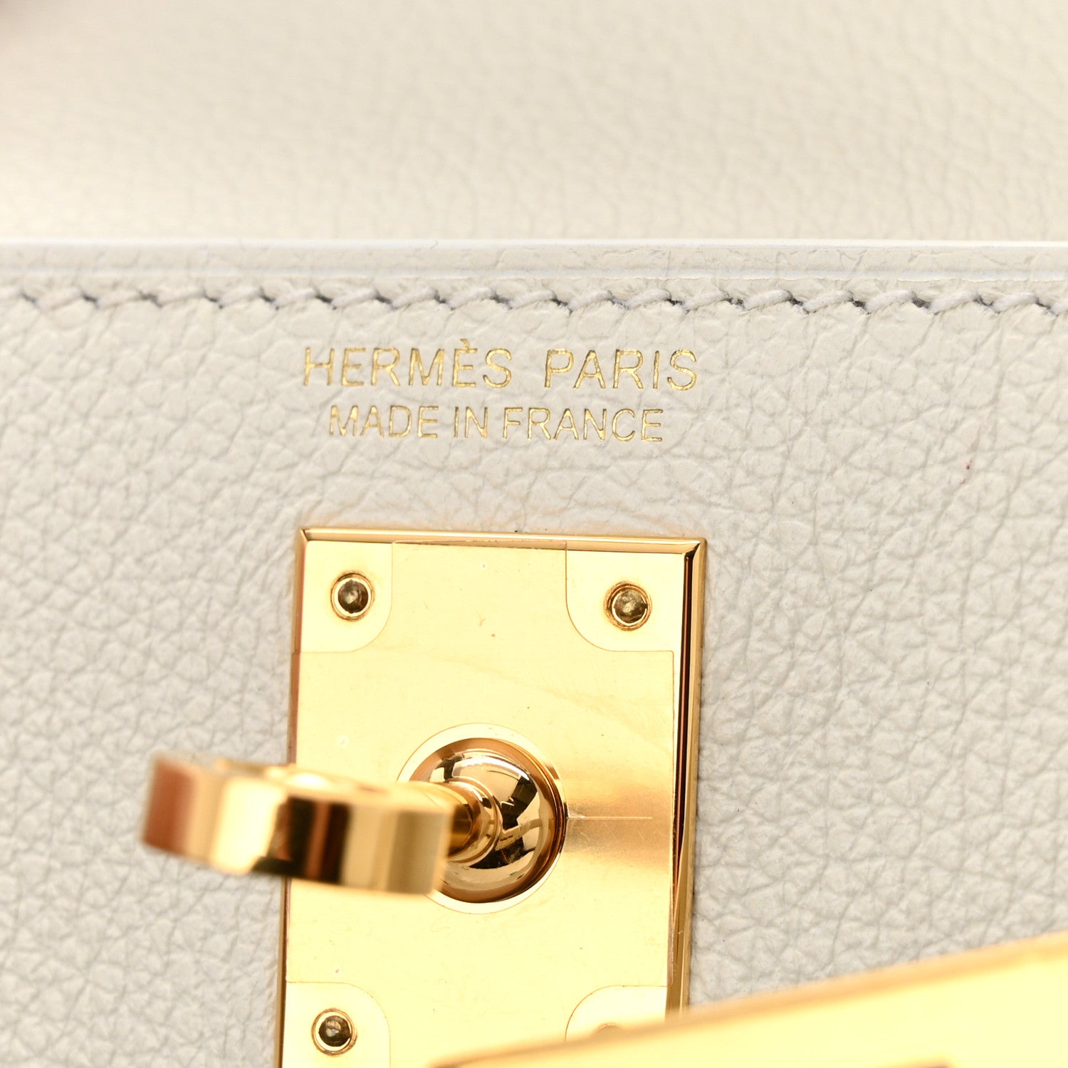 Hermes Evercolor Kelly Danse II Belt Bag White 7 of 16