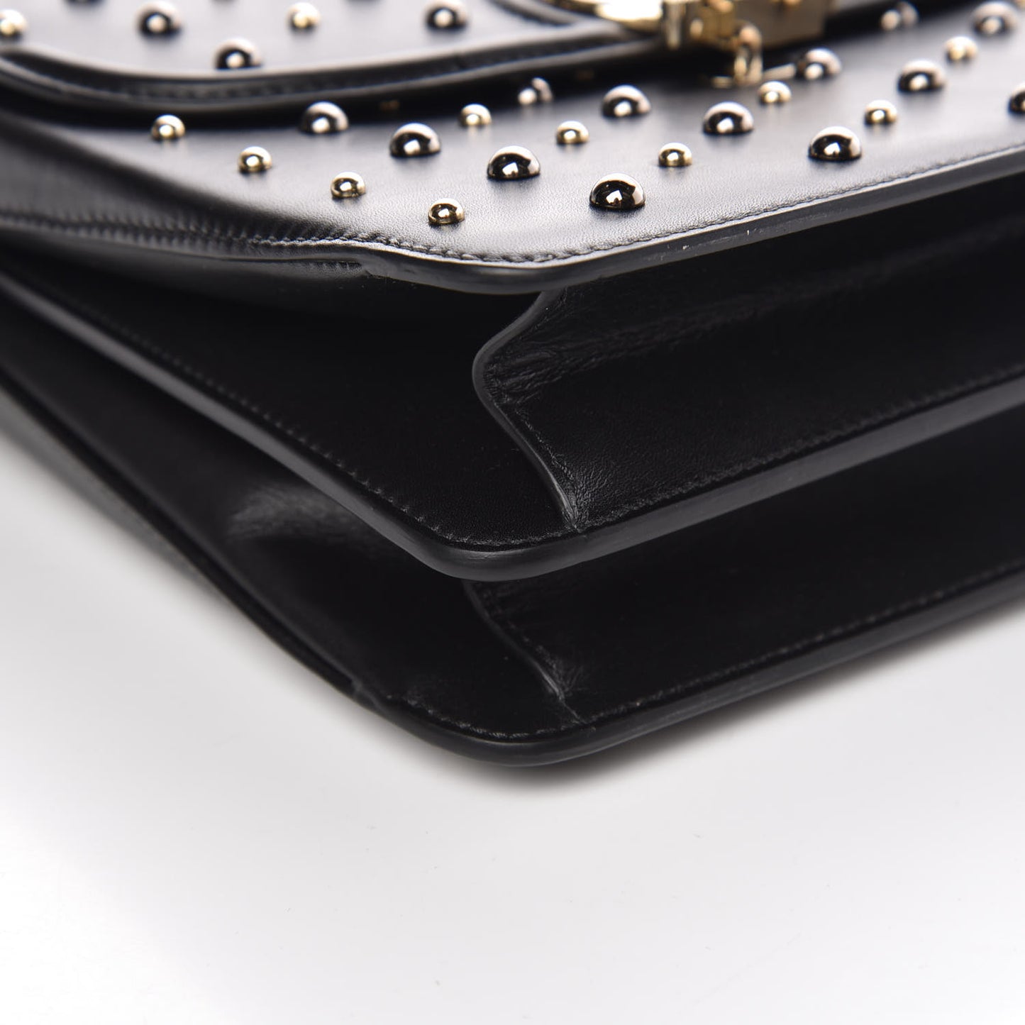 Nappa Studded Medium DV ONE Satchel Black
