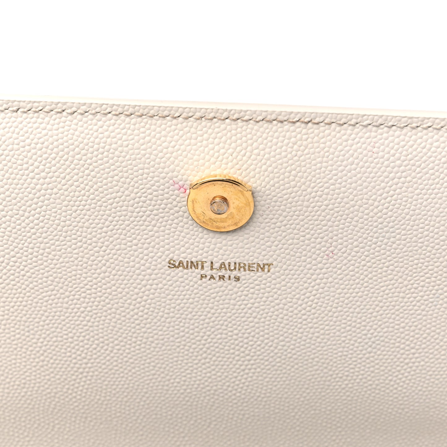 Grain De Poudre Medium Classic Monogram Kate Satchel Blanc Vintage