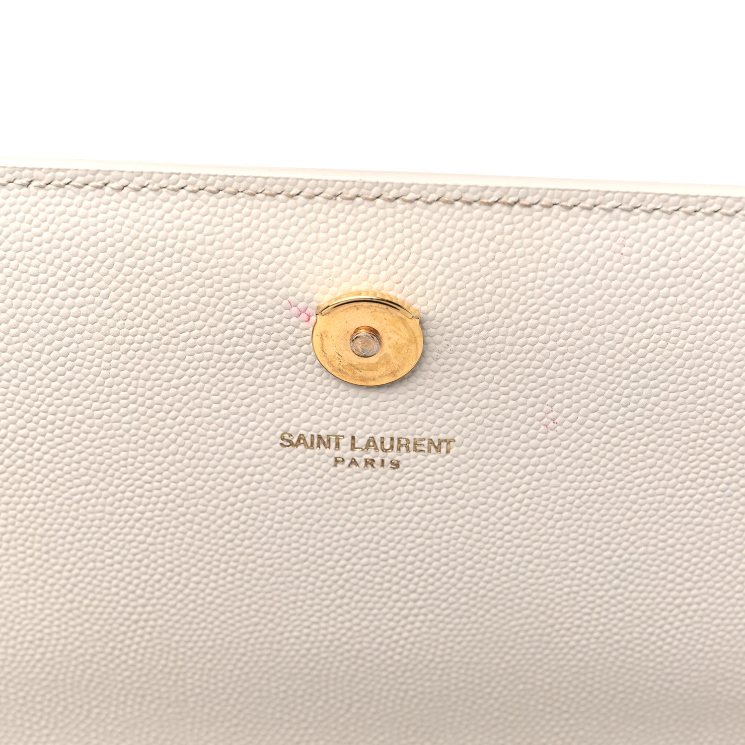 Saint Laurent Grain De Poudre Medium Classic Monogram Kate Satchel Blanc Vintage 10 of 13