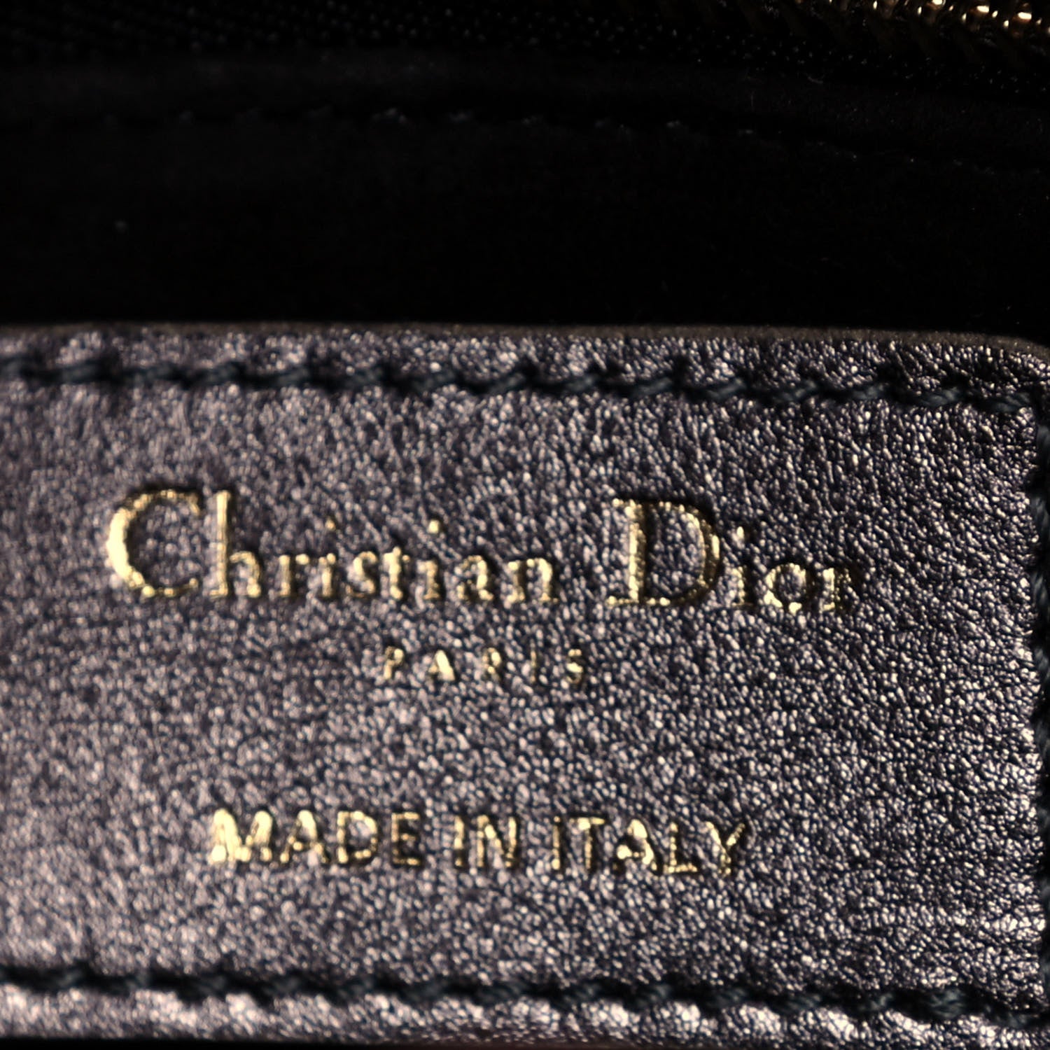 Christian Dior Metallic Grained Calfskin Cannage My ABCDior Lady Dior Gunmetal 5 of 12