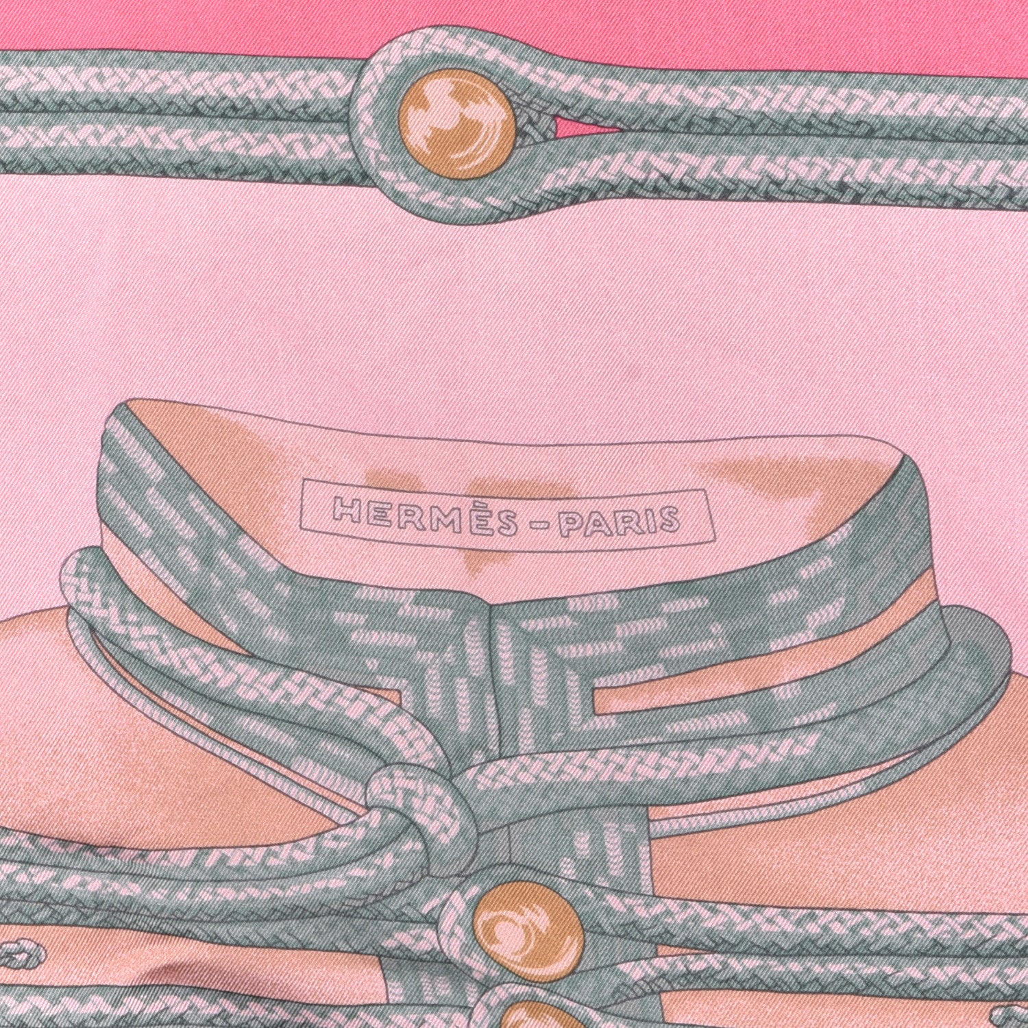 Hermes Silk Dip Dyed Brandebourgs Scarf 90 2 of 3