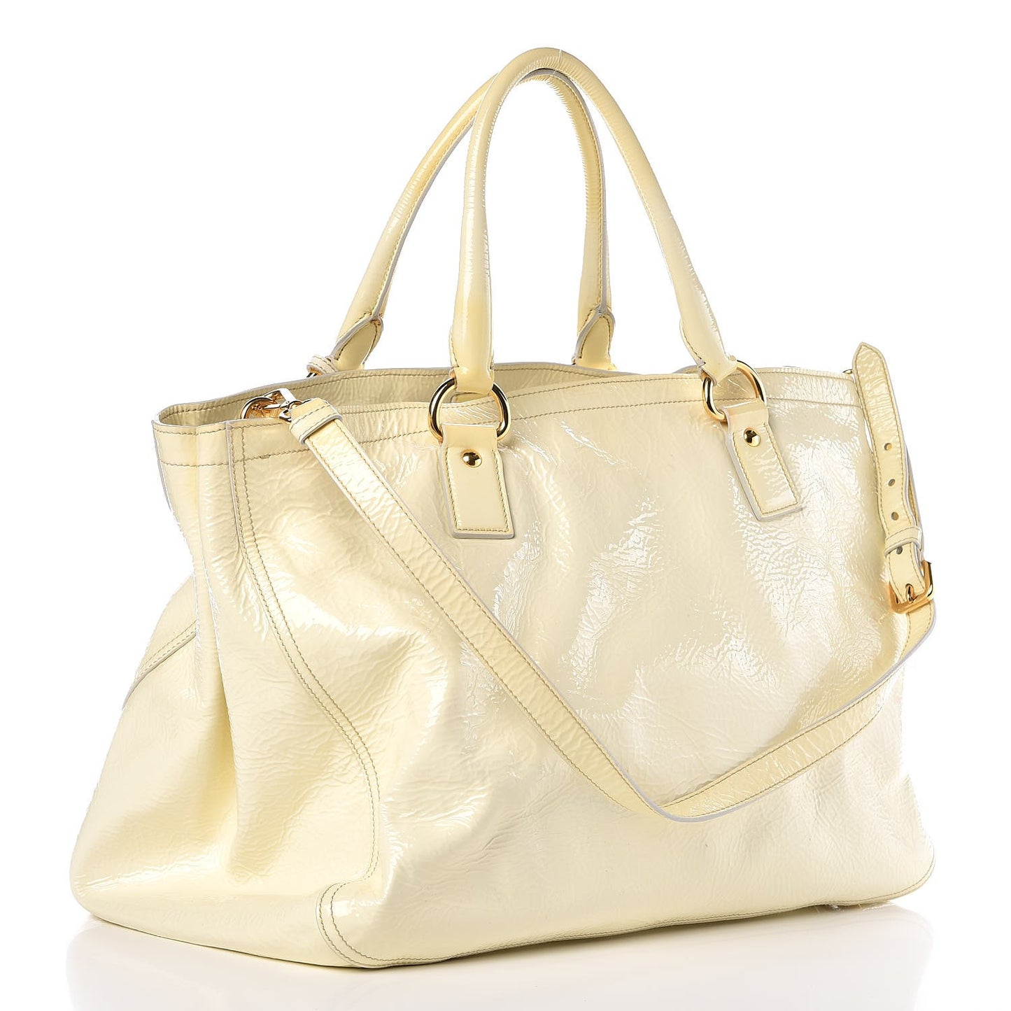 Vernice Naplak Shopping Tote White