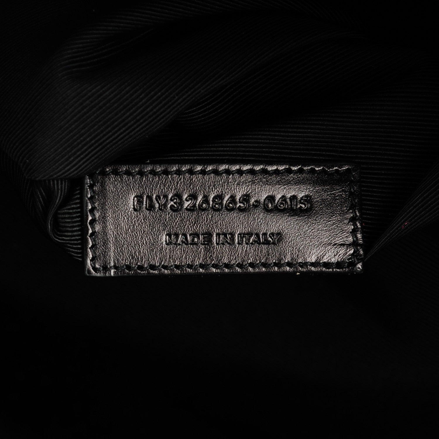Saint Laurent Calfskin Crocodile Embossed Hunting Backpack Black 7 of 7