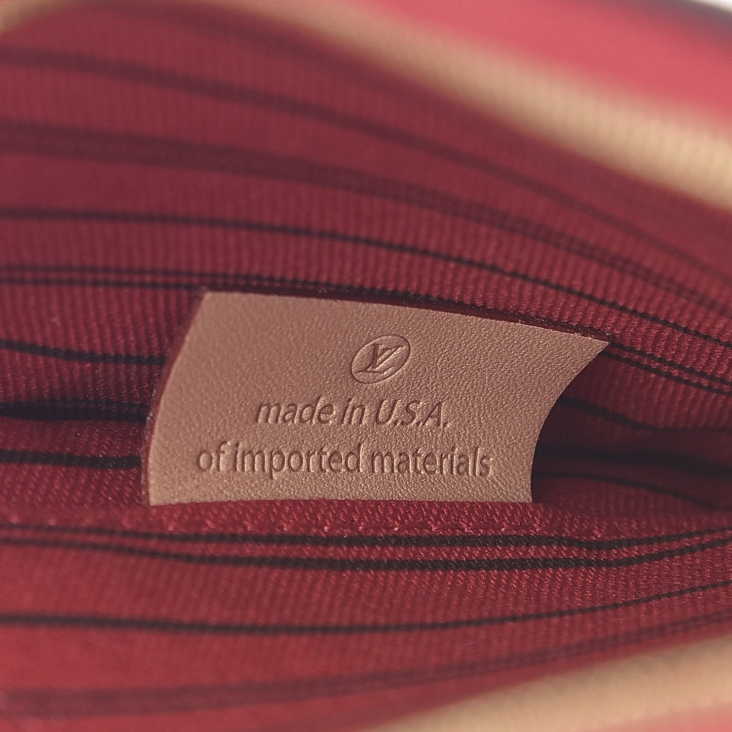 Monogram Neverfull MM GM Pochette Cherry