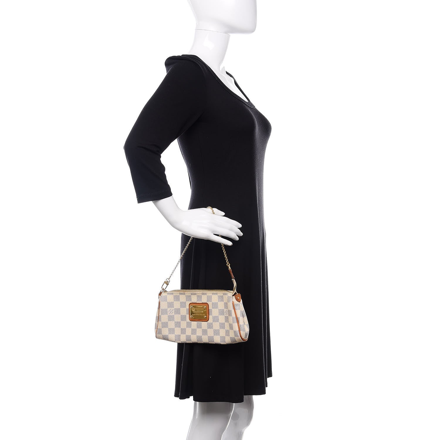 Louis Vuitton Damier Azur Eva Clutch 2 of 14